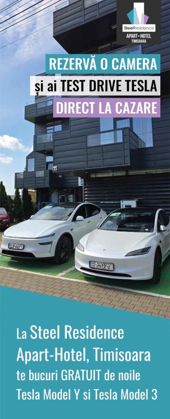Apartments Steel Residence- Tesla Drive Experience Timişoara Eksteriør bilde